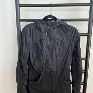 Lululemon Black Define Hooded reversable zip up jacket size 12